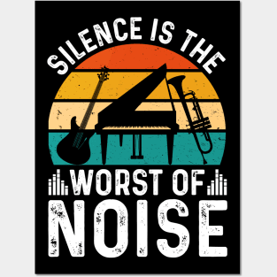 Silence is the Worst of Noise - Musical Instruments Posters and Art